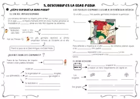 Vista previa - Unidades / Secuencias / Situaciones de Aprendizaje - Descubrimos la Edad Media- Resumen Unidad 5 CC.SS - página 1