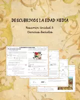 Vista previa - Unidades / Secuencias / Situaciones de Aprendizaje - Descubrimos la Edad Media- Resumen Unidad 5 CC.SS - Portada
