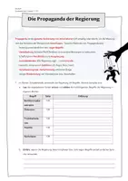 Vorschau - Stundenentwürfe - Lesen des Romans "Schattenkinder" - Textarbeit - Propaganda der Regierung untersuchen (Deutsch, Klasse 6-8) - Seite 3