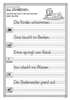 Vorschau - Arbeitsblätter - Abschreiben Klasse 1/2: Sommersätze - Seite 3