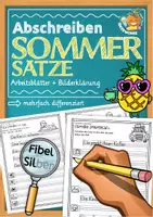 Vorschau - Arbeitsblätter - Abschreiben Klasse 1/2: Sommersätze - Deckblatt