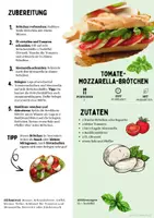 Vorschau - Unterrichtsreihen - Rezept: Tomate-Mozzarella-Brötchen | Vegetarisch | Hauswirtschaft & Ernährung | Klasse 5–9 - Seite 1