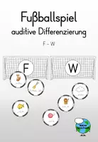 Vorschau - Spiele - Auditive Differenzierung F - W (Fußballspiel) - Deckblatt