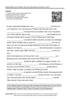 Vorschau - Arbeitsblätter - Arbeitsblätter zum Thema "Hat ein Eid etwas mit Gott zu tun?" + Lösung & MP3 + - Deckblatt