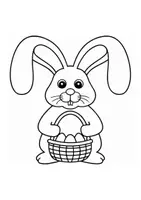 Vorschau - Mal- und Bastelvorlagen - Ausmalbilder Thema Osterhasen - Grundschule - Bastelvorlagen - Seite 1