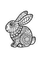 Vorschau - Mal- und Bastelvorlagen - Mandalas Thema Osterhasen - Grundschule - Bastelvorlagen - Seite 2