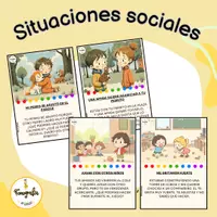 Vista previa - Tarjetas / Manipulativos - Situaciones sociales - Portada