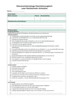 Vorschau - Fördermaterial/Inklusion - Lese- Rechtschreibschwäche. LRS Dokumentationsbogen Nachteilsausgleich editierbar - Seite 1