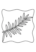 Vorschau - Mal- und Bastelvorlagen - Prickelbilder / Fensterbilder Thema Tannenzweige - Grundschule - Bastelvorlagen - Seite 1