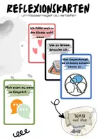 Vorschau - Bildkarten - Reflexionskarten zur Unterstützung der Klassenregeln - Deckblatt