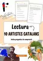 Vista previa - Unidades / Secuencias / Situaciones de Aprendizaje - Comprensió lectora: 10 textos sobre artistes catalans (Primària i ESO) - Portada