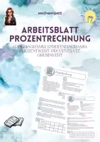 Vorschau - Arbeitsblätter - Prozentrechnung Arbeitsblatt - Deckblatt