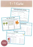 Vorschau - Aufgabenkarten - Einmaleins Kartei - Multiplikation / Malrechnen - Deckblatt