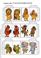 anteprima - Materiale per pittura e bricolage - Il carnevale degli animali – Marionette da dito con scenografia e tasca - Pagina 3