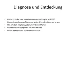 Vorschau - Präsentationen/Tafelbilder - Prostatakrebs bei Joe Biden – Präsentation für den Politik- und Biologieunterricht - Seite 2