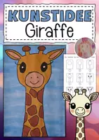 Vorschau - Mal- und Bastelvorlagen - Kunstidee Giraffe mit Wasserfarben gestalten - Deckblatt