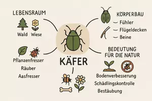 Vorschau - Arbeitsblätter - Arbeitsblatt "Käfer" + Onlineübung & MP3 + Mindmap + Infografik - Seite 3
