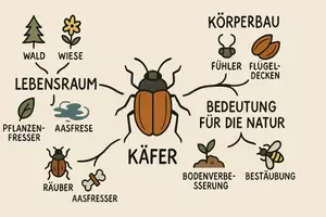 Vorschau - Arbeitsblätter - Arbeitsblatt "Käfer" + Onlineübung & MP3 + Mindmap + Infografik - Seite 2