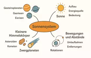 Vorschau - Arbeitsblätter - Lernposter + Arbeitsblätter zum Thema "Sonnensystem" + Lösung & MP3 + Mindmap + Infografik - Seite 3