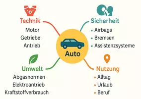 Vorschau - Arbeitsblätter - Lernposter + Arbeitsblätter zum Thema "Auto" + Lösung & MP3 + Mindmap + Infografik - Seite 3