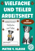 Vorschau - Arbeitsblätter - Vielfache Teiler Arbeitsheft Hundeklasse Schulhund - Deckblatt