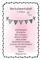 Vorschau - Arbeitsblätter - Herbstwerkstatt 3. Klasse - Deckblatt