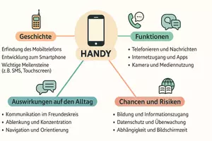 Vorschau - Arbeitsblätter - Lernposter + Arbeitsblätter zum Thema "Handy" + Lösung & MP3 + Mindmap + Infografik - Seite 3