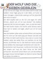 Vorschau - Arbeitsblätter - Märchen vereinfacht als Geschichten differenziert mit Grammatikaufgaben - Seite 1