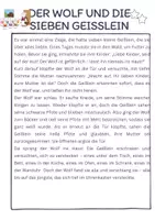 Vorschau - Arbeitsblätter - Märchen vereinfacht als Geschichten differenziert mit Grammatikaufgaben - Seite 3