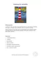 Vorschau - Mal- und Bastelvorlagen - Kunst Sommer, Leuchtturm in der Nacht, Grundschule - Seite 3