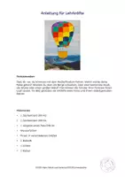 Vorschau - Mal- und Bastelvorlagen - Kunst Sommer, Mit dem Heißluftballon übers Land, Fotocollage - Seite 3