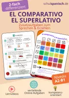 Vorschau - Arbeitsblätter - "El comparativo / El superlativo" - Spanisch sprechen! - Deckblatt