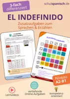 Vorschau - Arbeitsblätter - El pretérito indefinido / 3fach differenziert - Deckblatt