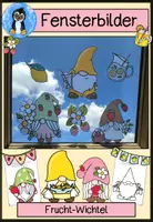 Vorschau - Arbeitsblätter - Fensterbilder Sommer, Wichtel, Klassenzimmer Fensterdeko - Deckblatt