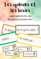 Vorschau - Präsentationen/Tafelbilder - Französisch: Meinungen und Hobbies / Français: Opinions et loisirs - Deckblatt