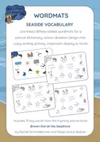 anteprima - Esercizi - Brown Owl At the Seashore - PICTURE DICTIONARY WORDMATS - Pagina di copertina