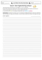 Vorschau - Arbeitsblätter - Das Herz eines Boxers - Szene 6: Inhaltszusammenfassung & 2 Aufgaben zum kreativen Schreiben (Dialog und/ oder Tagebucheintrag verfassen inklusive Merkblatt) - FERTIGE STUNDE - Seite 1