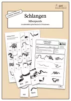 Vorschau - Arbeitsblätter - Lerntheke Schlangen - Schlangen-Silbenpuzzle (Einstieg) - Deckblatt