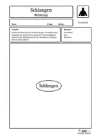 Vorschau - Stationenlernen - Lerntheke Schlangen - Wortwolke und Mindmap (Einstieg) - Seite 3