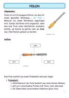 Vorschau - Arbeitsblätter - Feilen - Deckblatt