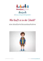 Vorschau - Anderer Materialtyp - Bestandsaufnahme der Schulsituation bei Passungsproblemen - Deckblatt
