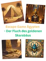 Vorschau - Arbeitsblätter - Escape Room Game - Der Fluch des goldenen Skarabäus - Deckblatt