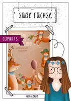 Vorschau - selbst erstellte Cliparts/Grafiken - Süße Füchse - Cliparts + Outlines - Deckblatt