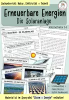 Vorschau - Arbeitsblätter - Erneuerbare Energien I "Die Solaranlage" I Kl. 3-5 - Deckblatt