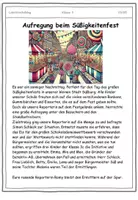 Vorschau - Arbeitsblätter - Lesekrimi Aufregung beim Süßigkeitenfest - Seite 1
