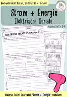 Vorschau - Arbeitsblätter - Elektrische Geräte im Haushalt I Kl. 3-5 - Deckblatt