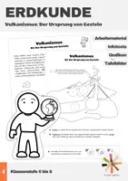 Vorschau - Arbeitsblätter - Erdkunde: Vulkanismus - Der Ursprung von Gestein - Deckblatt