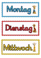 Vorschau - Fördermaterial/Inklusion - Tage - Monate - Jahre Wortschatzerweiterung - Seite 1