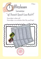 Vorschau - Arbeitsblätter - 4. Klasse: Blitzlesen_Lernwörter vom Deutsch-Sprach-Lese-Buch 4 (öbv) - Deckblatt