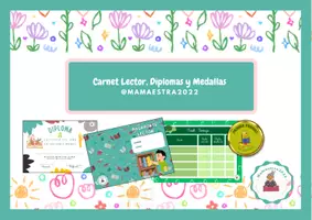 Vista previa - Tarjetas / Manipulativos - CARNET LECTOR - Portada